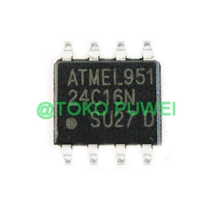 ELM99 IC 24C16 FLASH MEMORY 16KILOBIT SMD SOP8 AU06