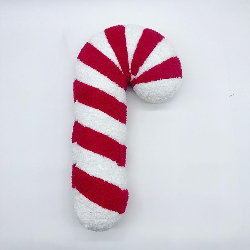 

Christmas Candy Cane Plush Wool Felt Creative Lovely Doll Handcraft Stuffed Lollipop Cushion Pillow For Kids Girl Christmas Gift