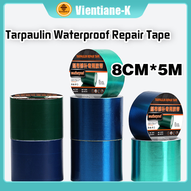 Lakban Terpal Waterproof Repair Tarpaulin Tape Canopy Truk Tenda / Tarpaulin Repair Tape Waterproof