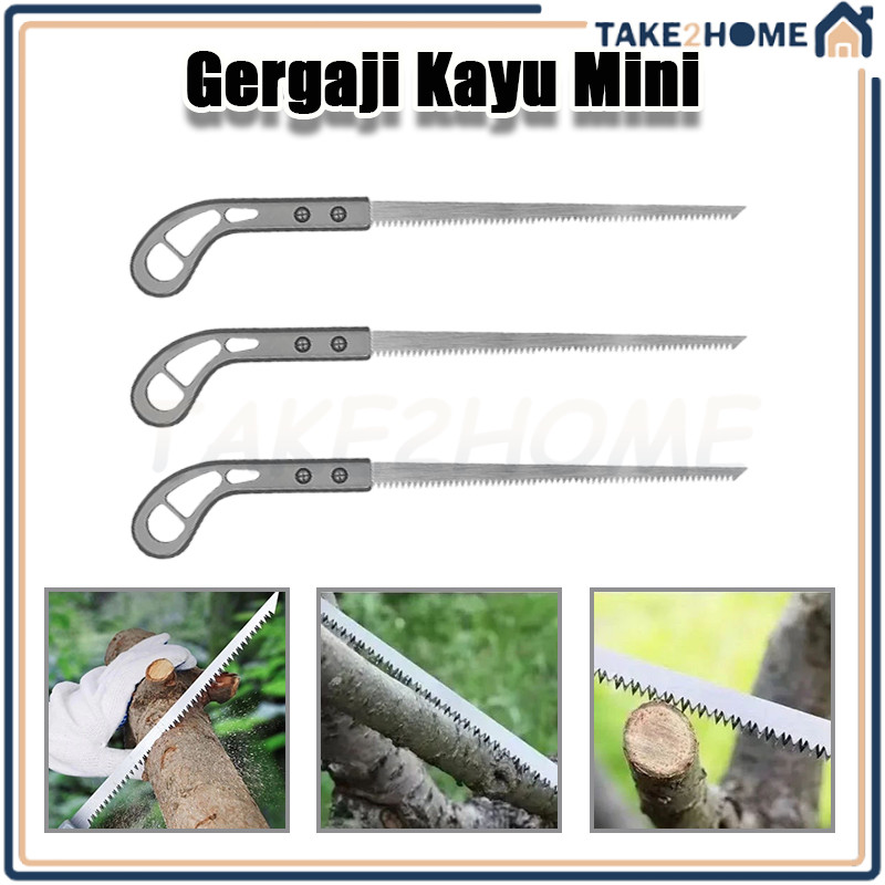 Gergaji Kayu Mini/Mini Manual Hand Saw/Gergaji Gagang Kayu
