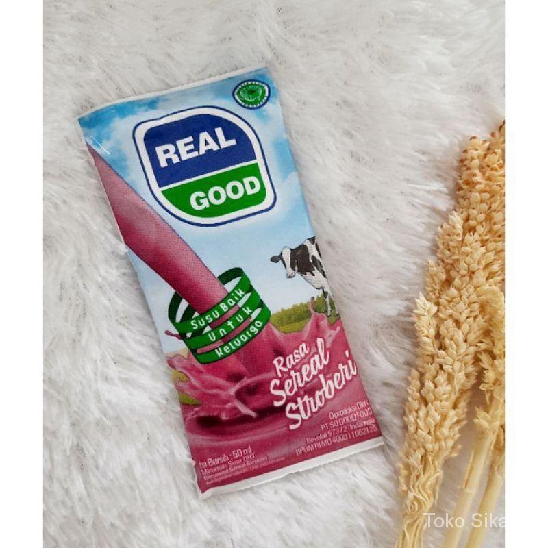 

REAL GOOD Uht 50ml Rasa Stroberi