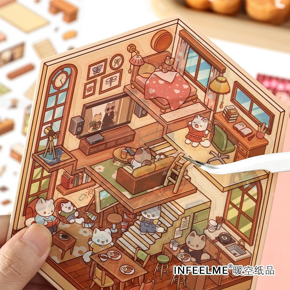 

【HOT】STICKER 3D Premium Satisfying Decoration Landscaping Creative Mainan Anak Unik Lucu COD Viral Korea