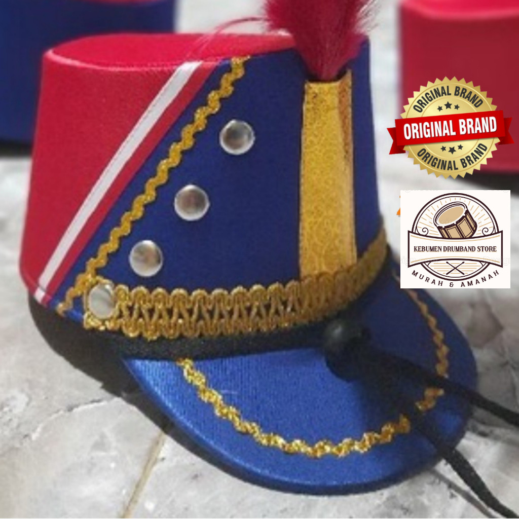 Topi Drumband bisa request model (tk,sd ,smp dan sma) Kebumen Drumband Store
