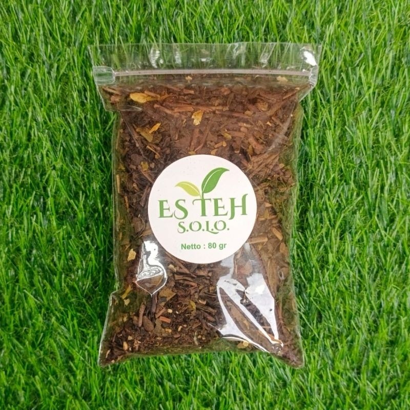 

Racikan Teh Asli Solo Wangi Sepet Legi Kentel Paket Usaha Untuk Jualan 80 gram by Es Teh S.O.L.O.