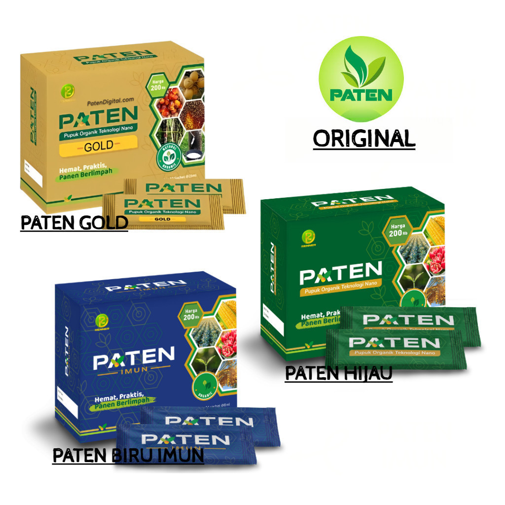 Pupuk Paten Gold / Hijau / Biru Imun Teknologi Nano Organik Renner Original