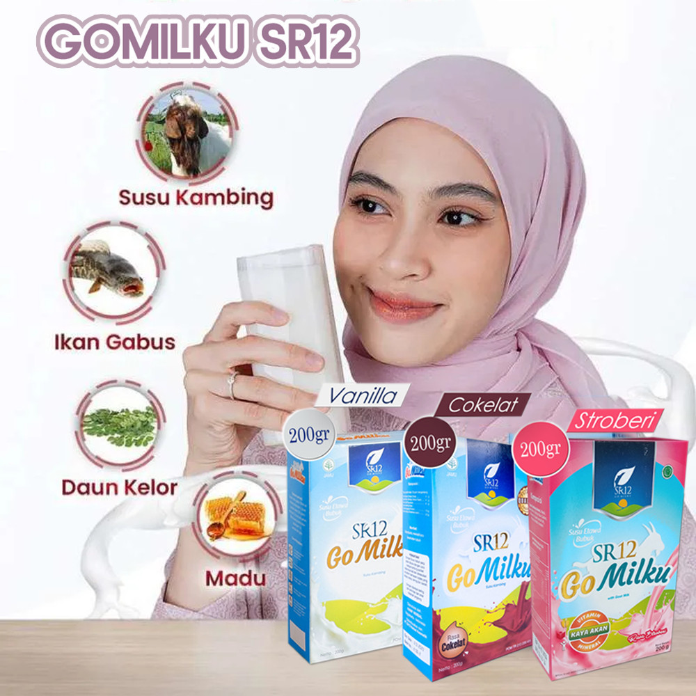 

SUSU GOMILKU SR12 SUSU KAMBING / GO MILKU SUSU ETAWA TERLARIS | HALAL | BPOM