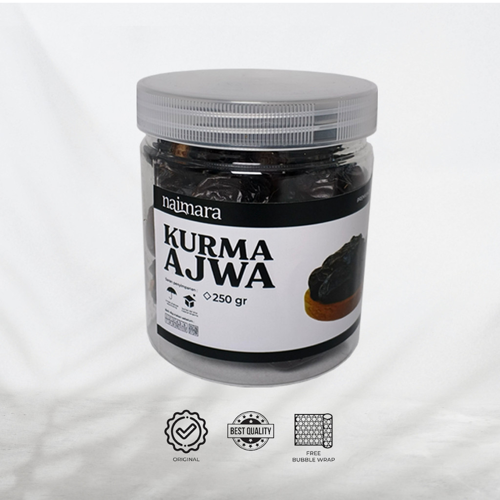 

KURMA AJWA MADINAH KEMASAN 250GR PREMIUM