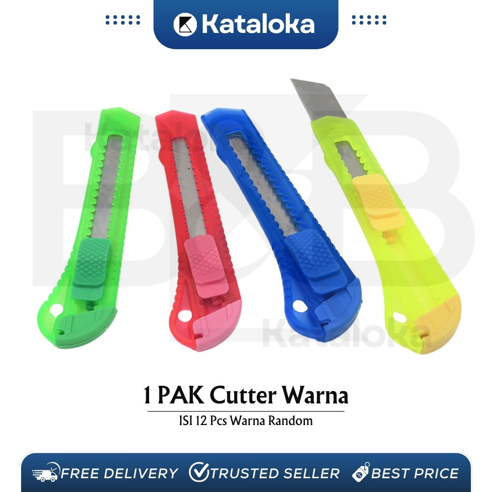 

Cutter Transparan Besar - Pisau Cutter Besar - Cutter Bening Transparan Harga 12 Pcs