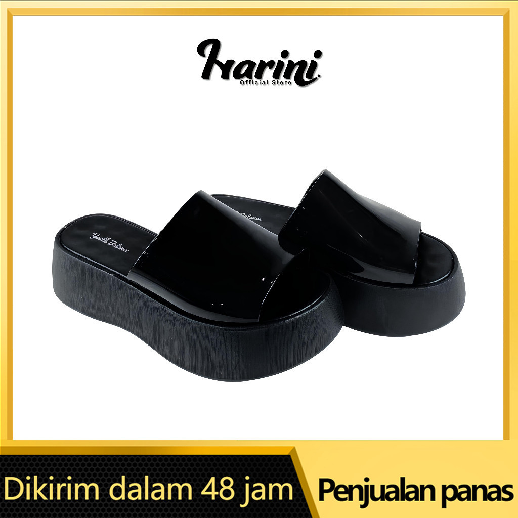 Balance Sandal Slop Wedges Wanita Balance Import Sendal Empuk Karet Jelly Bahan Karet Jelly Empuk 17
