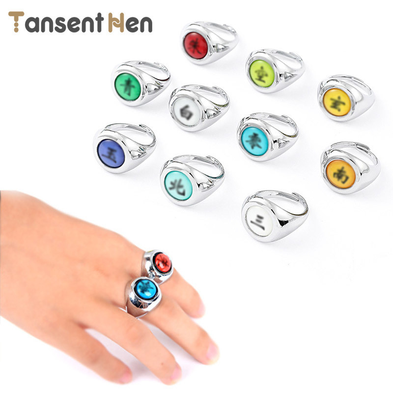 COD Murah Cosplay Anime Akatsuki Itachi Pain Orochimaru Cincin Untuk Pria / Wanita Grosir