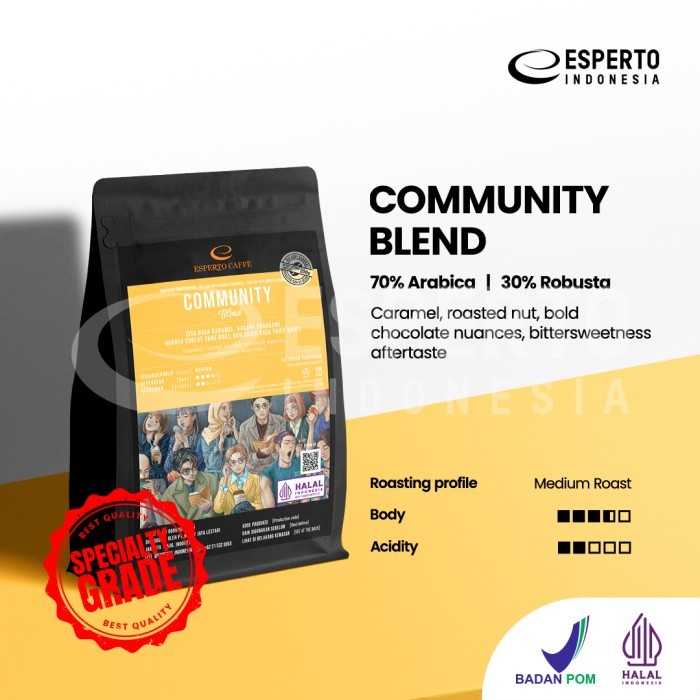 

[[NEW]]Promo Esperto - Esperto Caffe Community Blend 1 kg - 200 gram, Biji Kopi