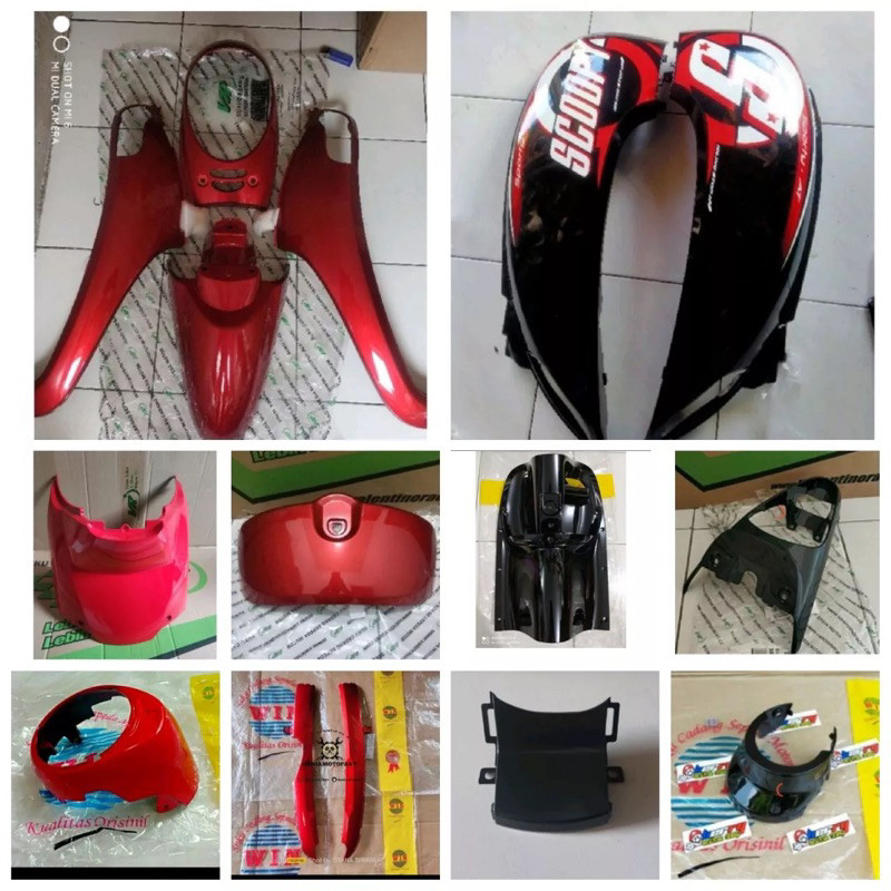 Body scoopy 2016 cover full set body halus scoopy fi esp tahun 2013 2014 2015 2016 warna merah hitam