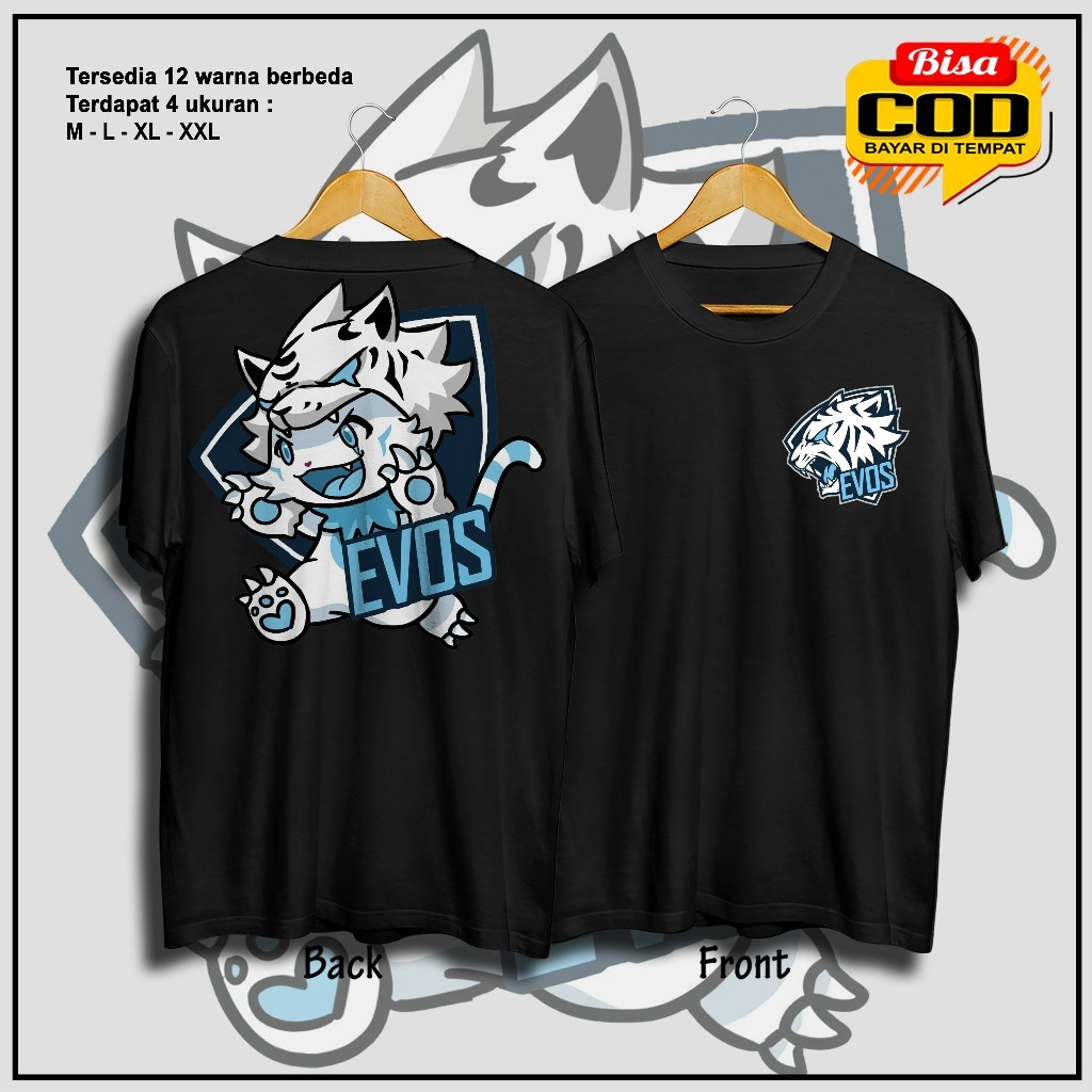 Tshirt Kaos Evos Legend Kaos Evos Esports Kaos Gaming Kaos Pria Wanita Kekinian