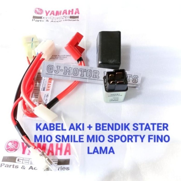 KABEL AKI POSITIF PLUS RELAY BENDIK STATER MIO SMILE MIO SPORTY FINO