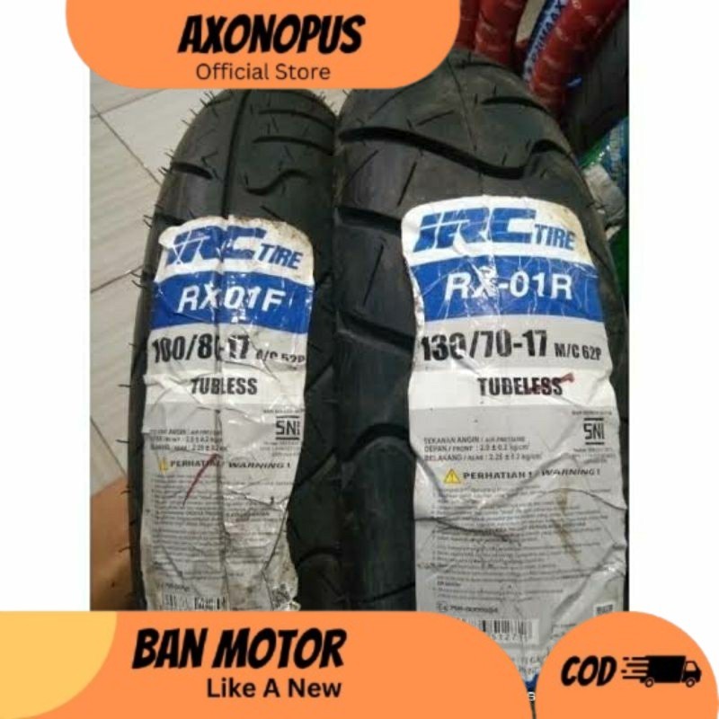 BAN DEPAN BELAKANG CBR 150 SECOND UKURAN 100/80 & 130/70 RING 17