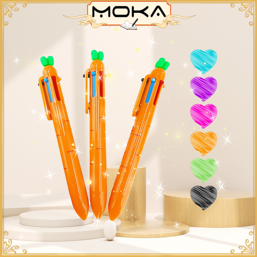 

MOKA PULPEN MEKANIK BENTUK WORTEL DENGAN 6 TINTA WARNA YANG BERBEDA MKP134