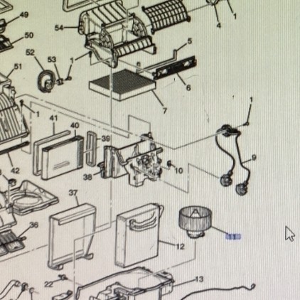 MOTOR BLOWER AC CHEVROLET SPIN DEPAN