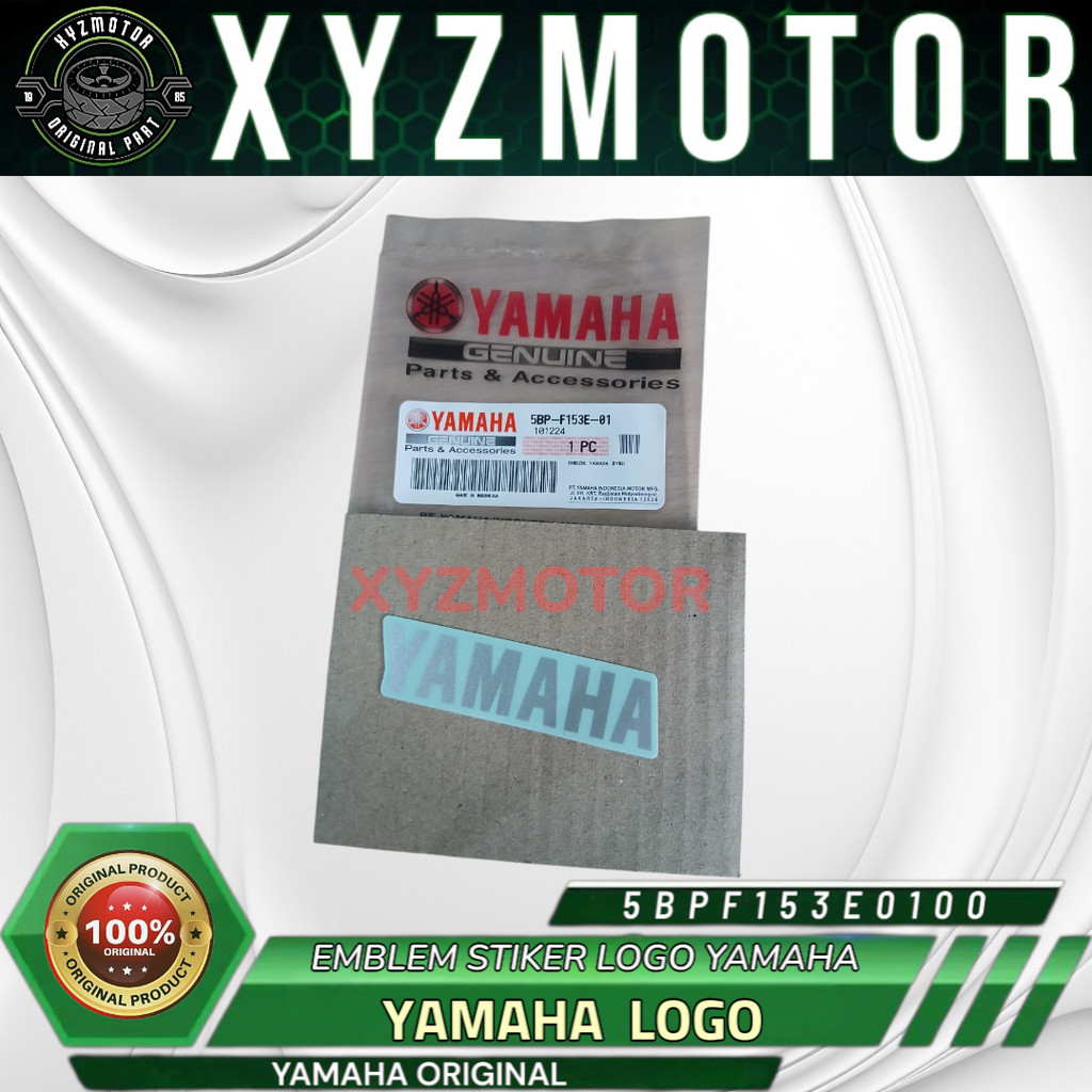 EMBLEM STIKER LOGO YAMAHA ORIGINAL 5BP-F153E-01