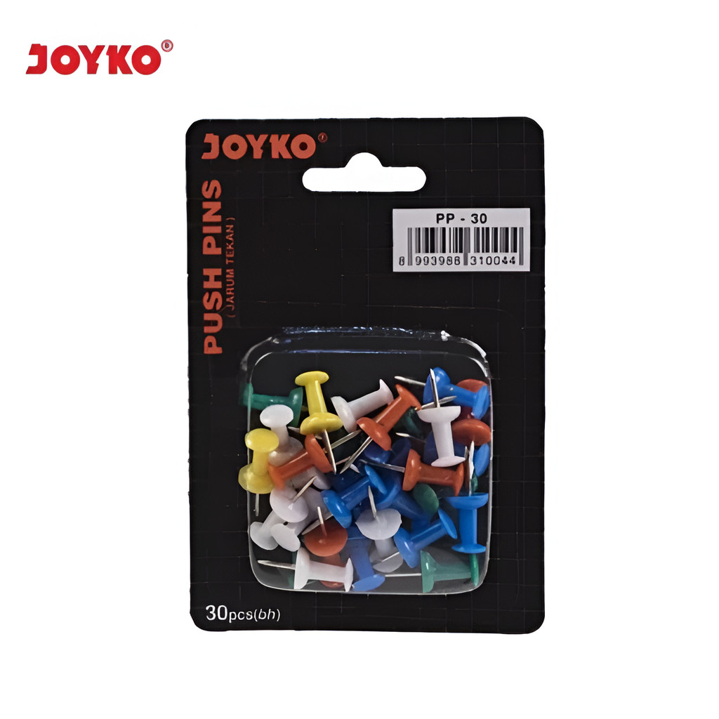 

Push Pin / Jarum Tekan / Paku Pin Joyko PP-30 - push pins warna Kecil