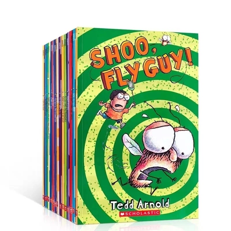 15 Books / Set English Usborne Books for Children Kids Picture Books Baby Famous Story The Fly Guy S