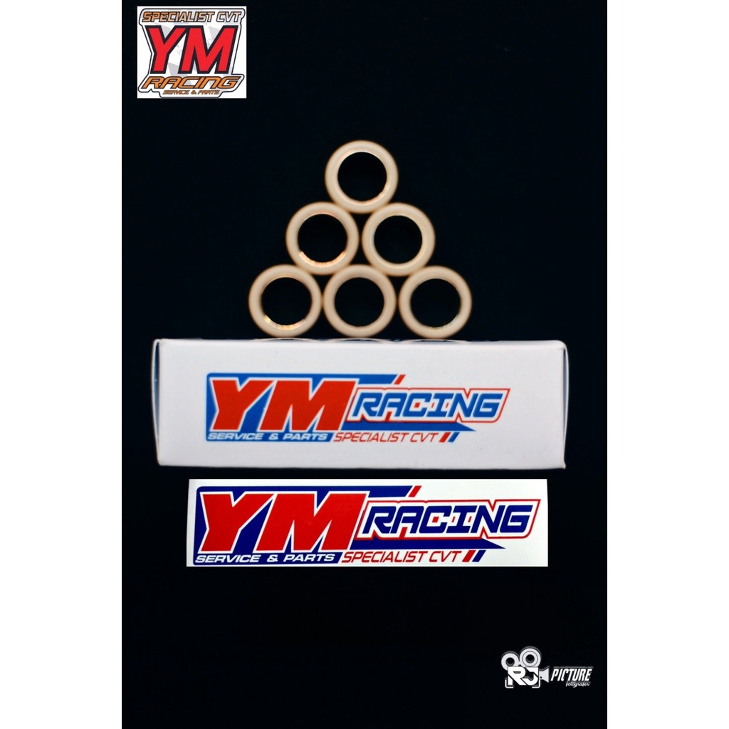 KLIKMAUSHOP Roller 1set 6 pcs YM RACING Beat Karbu / Beat FI / Beat ESP / Genio / Vario110 / Scoopy 