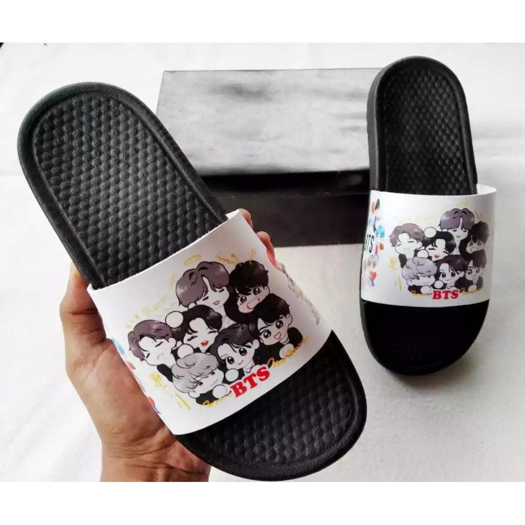 Sandal Selop Wanita BTS | Sandal Rumah yummy / SANDAL MOTIF PRINT / Sandal Wanita Terlaris 2021/SAND
