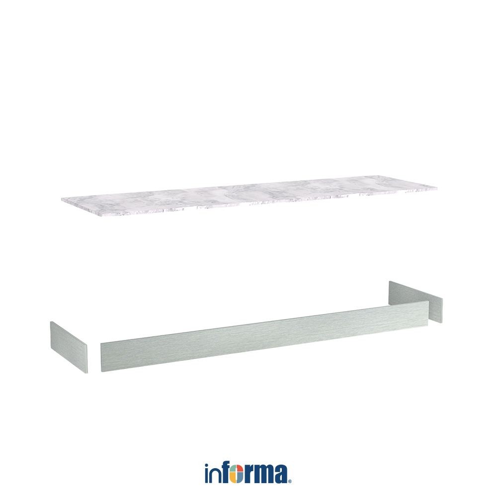 Informa Prescoot Countertop Kabinet Bawah Dapur Marble 200 cm Lemari Bawah Kabinet Dasar Storage Dap