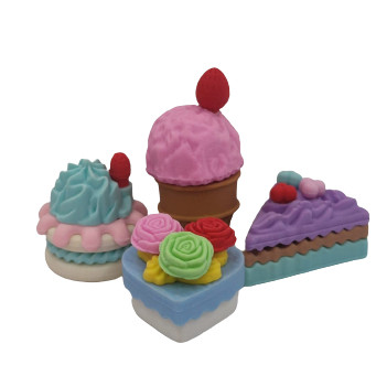 

ZHUMR9N Penghapus lucu 1 Set Cake Ice Cream Donat Kue Princess Putri - koleksi penghapus kue