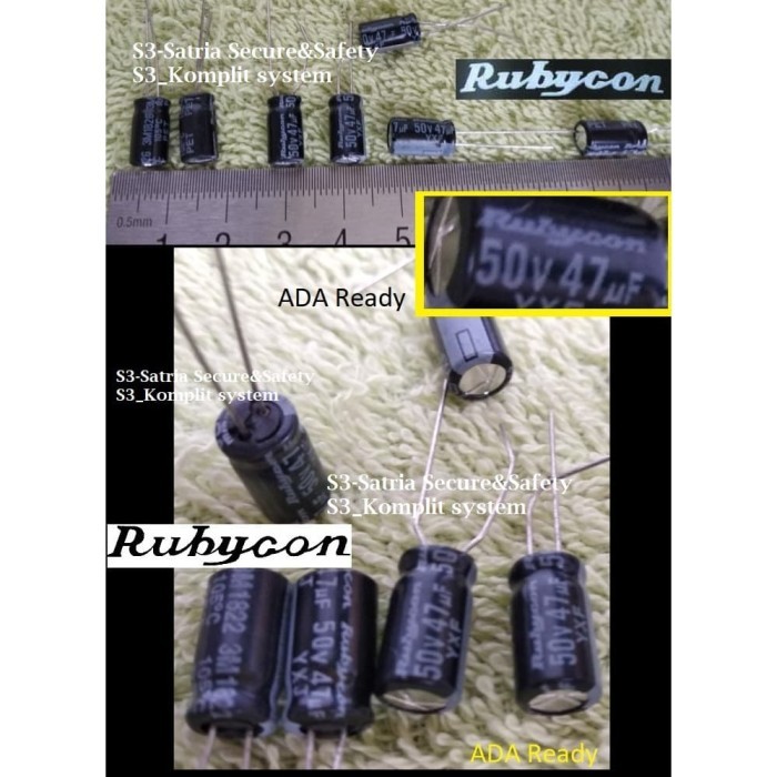 Rubycon Elko 47uf 50V Elco 47 uf 50 v