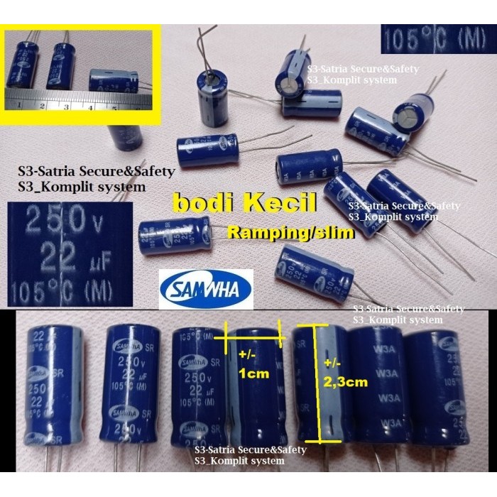 Elco 22uf 250V elko 22 uf 250 vol v 250vol 22uf/250V 22uf250V