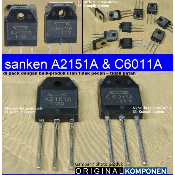sanken A2151A C6011A transistor A2151 C6011 2SA2151 2SC6011