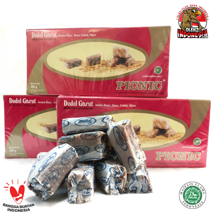 

Dodol Garut Picnic Aneka Rasa Original 250gr Klasik Legendaris Oleh Oleh Khas Garut