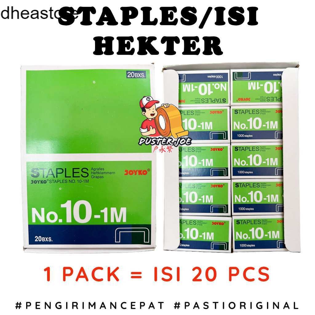 

Dheastore [PER 1 PACK] isi hekter Joyko NO 10-1M isi Staples ( ISI 20PCS )