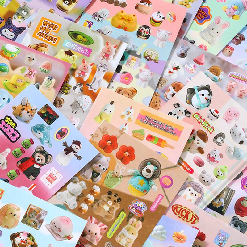 

Mr Paper,40sheets/bag Kid's Toy Collection Sticker Book stickers aesthetic cheap kawaii stationery kawaii stickers art supplies