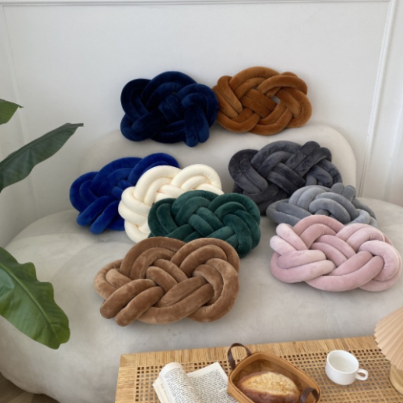1PC 45x35cm  Soft Knot Cushion Bed Lounge Bench Stuffed Nordic Style Pillow Home Decor Bedroom Sofa 