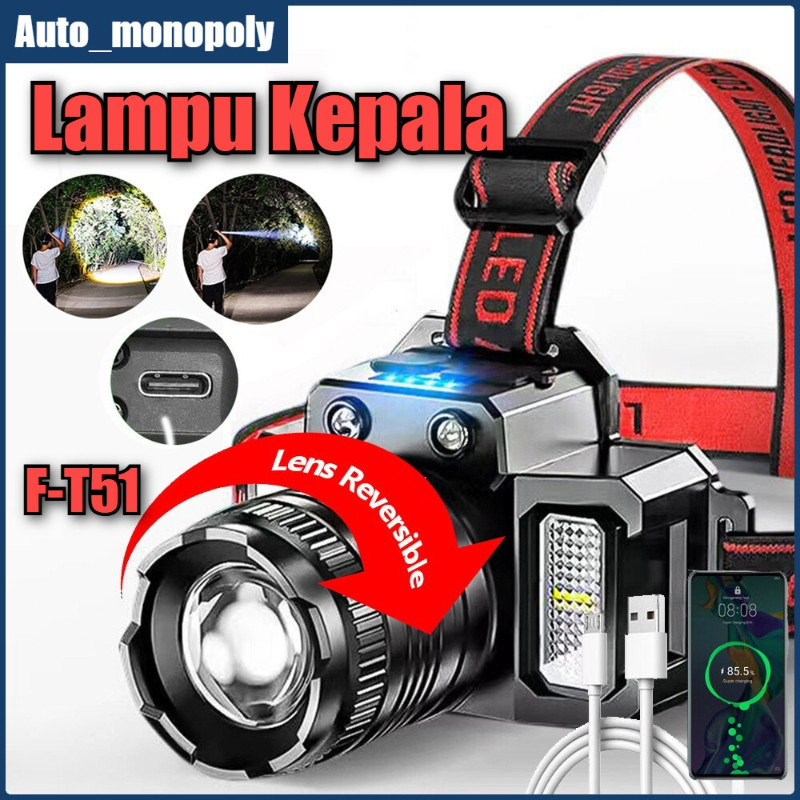 Gameboiishop - Senter Kepala LED Cas Headlamp Murah /Camping/ Outdoor/Super Terang 5000 Lumen/