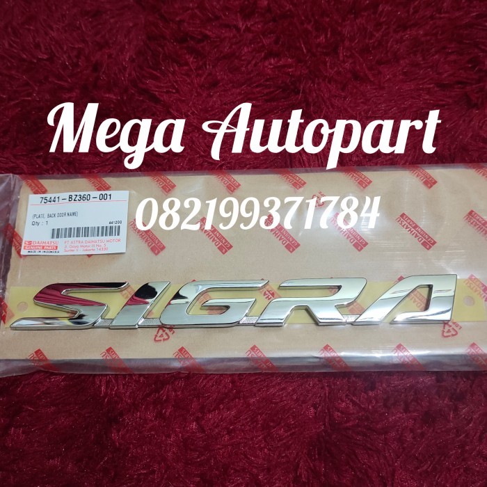 Emblem bagasi belakang daihatsu sigra original