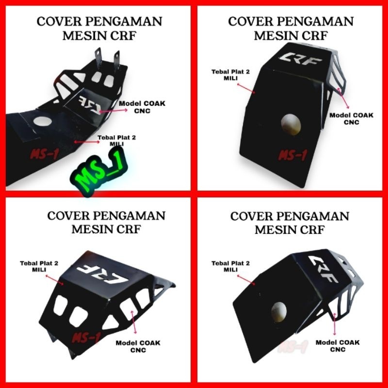 ENGINE GUARD  CRF / PENGAMAN MESIN CRF 150 L / COVER PELINDUNG MESIN CRF / PENGAMAN LUMPUR CRF150L P