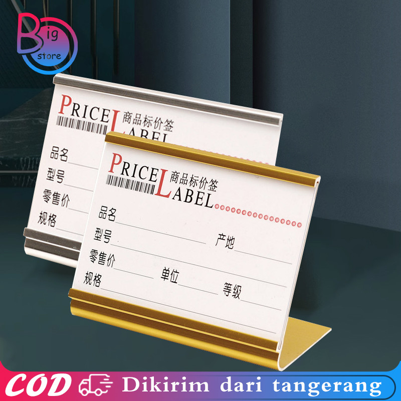 

Holder Papan Nama Meja Aluminum Multifungsi Holder Kartu Nama Meja Name Card Holder