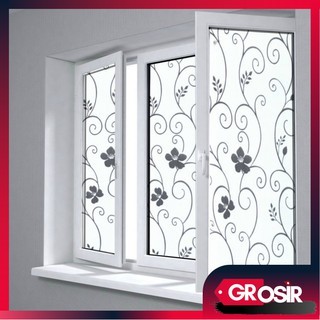 Grosir - H5050 [5 METER] Stiker Kaca Film Jendela Rumah / Sandblast / Sticker Kaca Motif / Dekorasi 
