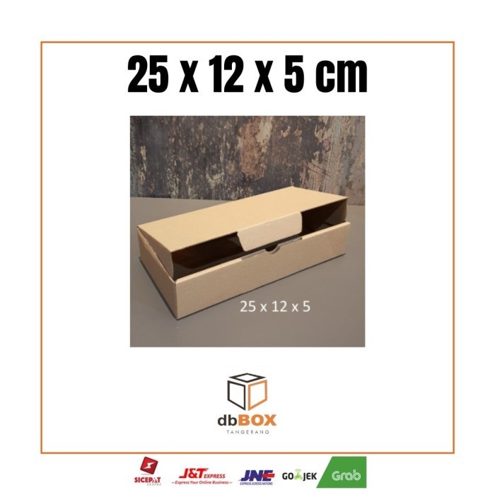 

Kardus 25x12x5 cm | Box Die Cut dan Easy Usage | Box Kue dan Snack | Kardus Murah