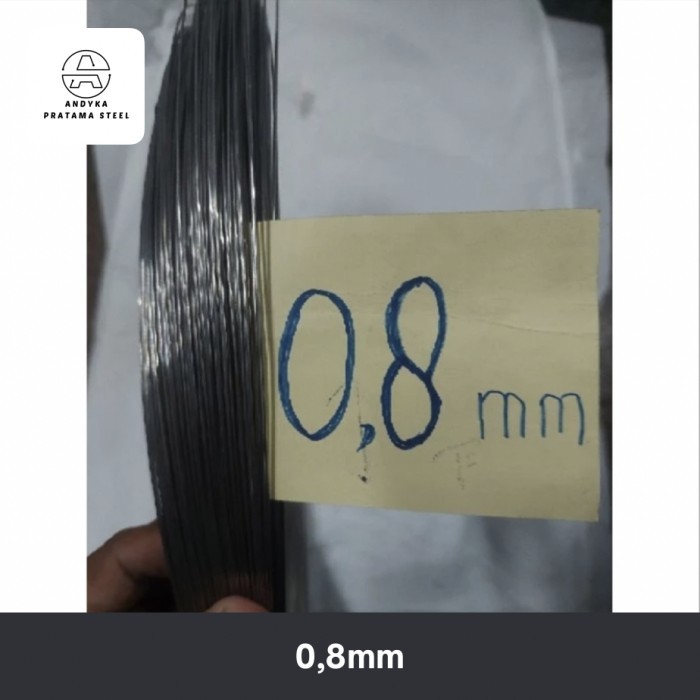 kawat stainless 304 uk 0,8mm hard & soft per 0,5kg - hard