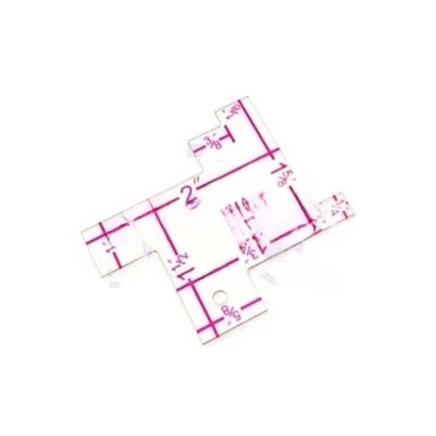 

5601A Penggaris Jahit Pola Tepi Bahan Skala Quilting Metric Bahan