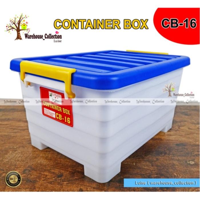 TERMURAH CONTAINER BOX 16//27// & 45 LITER || CONTAINER BOX PLASTIK DENGAN RODA || BOX SERBAGUNA - C