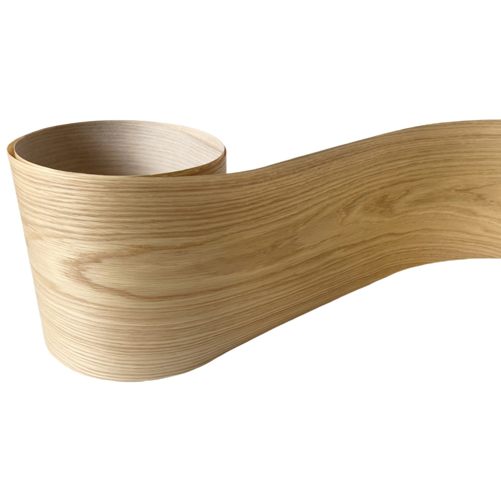 Natural White Oak Veneer Crown Wood Grain for Restoration of Furniture Tabletops Panels Veneered Whi