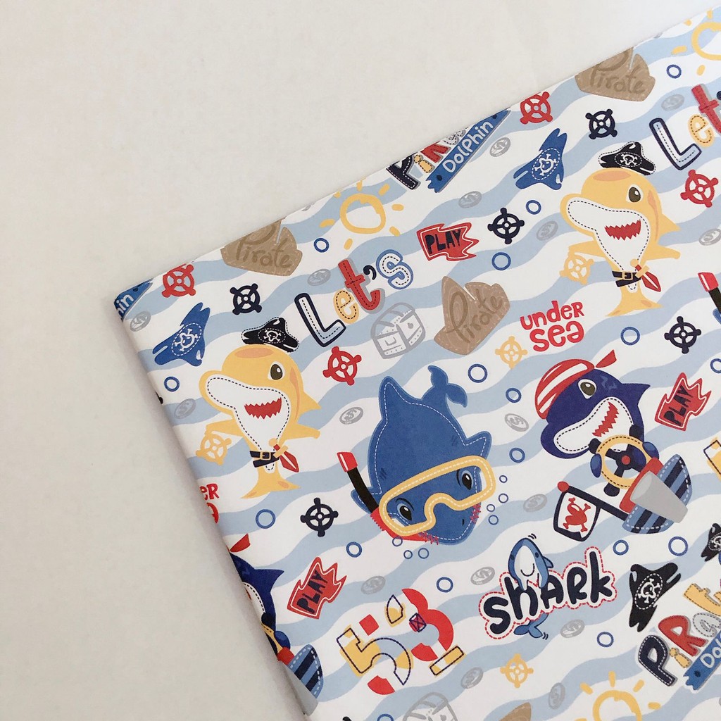 

Kertas Kado Shark Hiu Biru