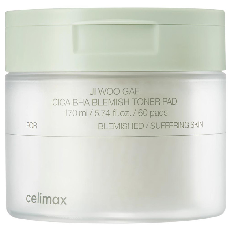 Celimax Ji Woo Gae Cica Bha Blemish Toner Pad, Size - 170ml / 60pads
