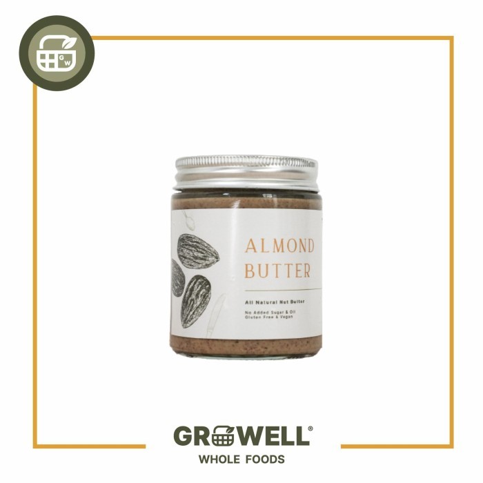 

New Arrival Growell Almond Butter 100% Natural 250gr