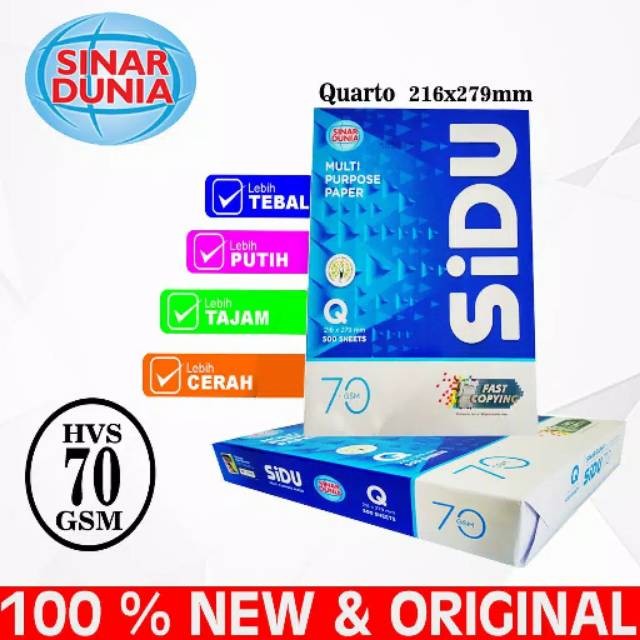 

HANYA GOSEND GRAB Kertas F4 FOLIO SINAR DUNIA 75gr SIDU