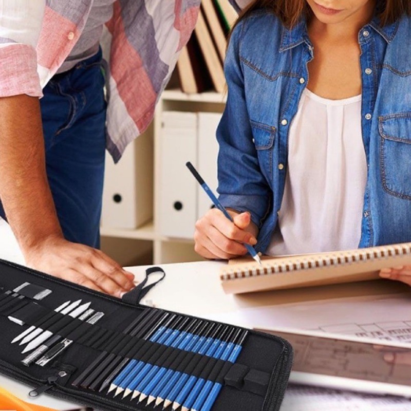 

Sketch Pencil Pisau Penghapus Dan Pensil Art Drawing Kit Gambar Untuk Keperluan Sekolah Pencil